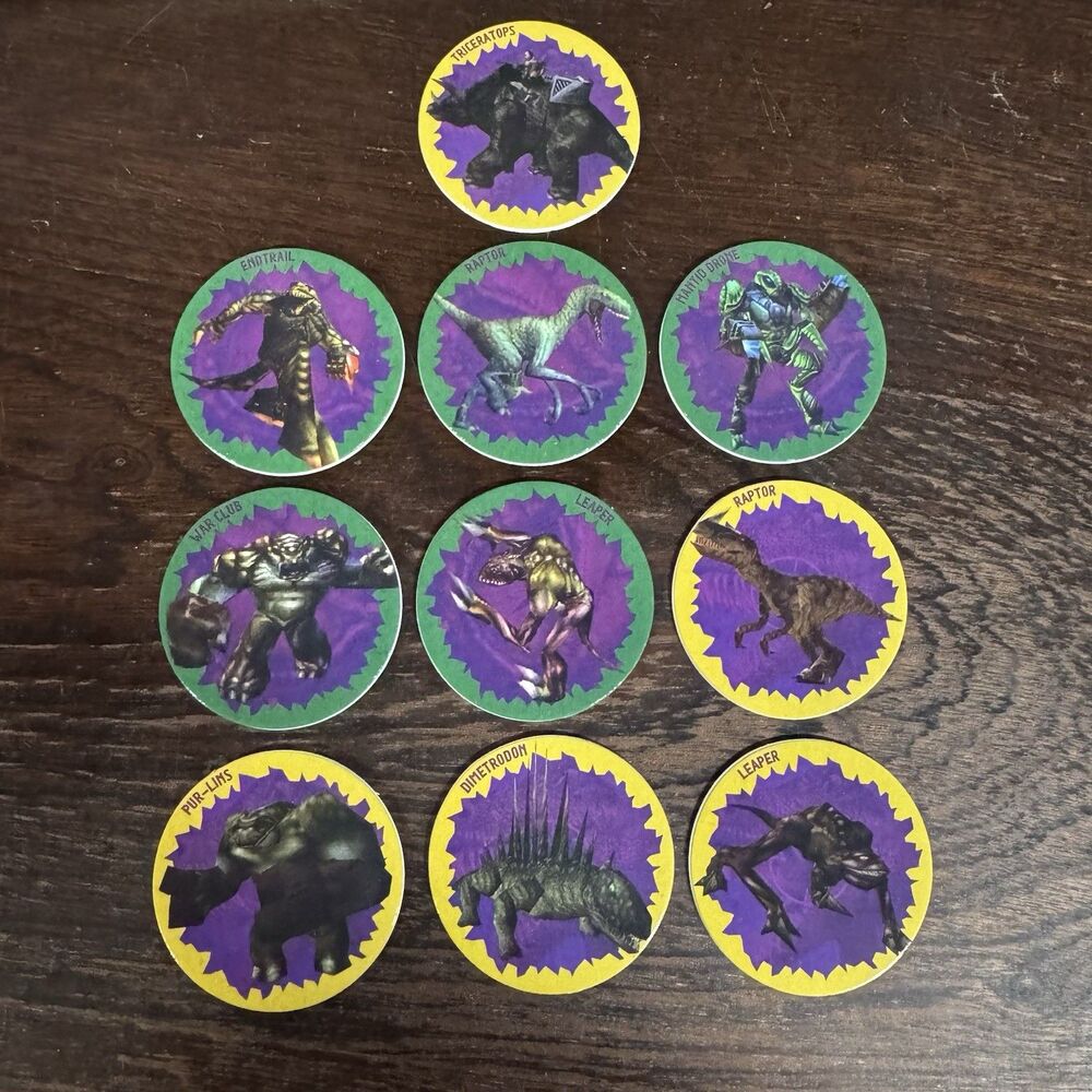 Turok / Turok 2 Official POG Set Limited Run Games LRG Dinosaur Collectible